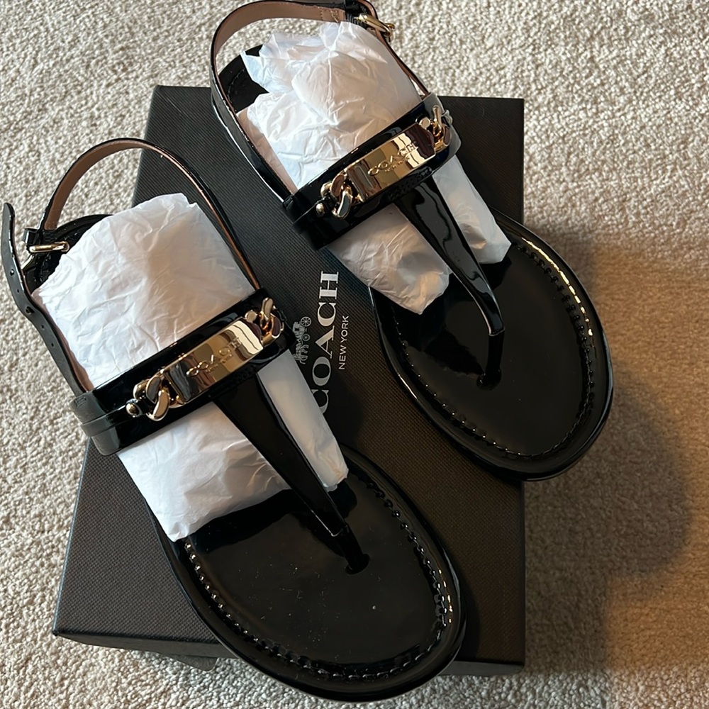 New with box Coach sandals!